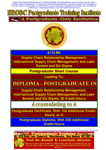 Postgraduate Short Course - HRODC