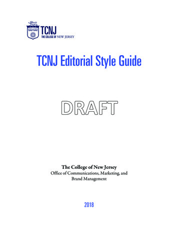 TCNJ Editorial Style Guide 4.12