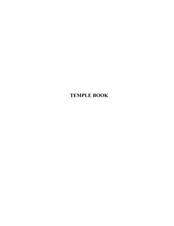 TEMPLE BOOK