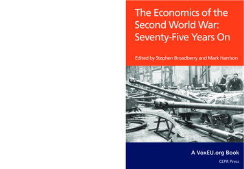 The Economics Of The Second World War: Seventy-Five 
