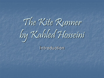 The Kite Runner By Kahled Hosseini