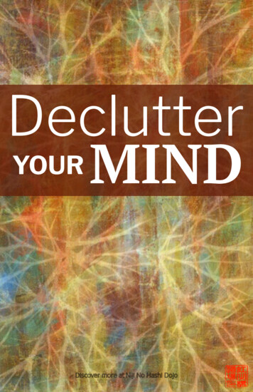 Declutter YOUR MIND - NIji No Hashi Dojo