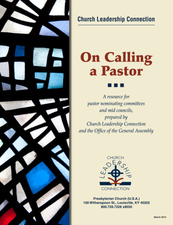 On Calling A Pastor - Presbyterian Church