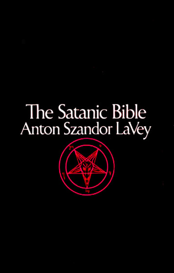 The Satanic Bible Pdf - Internet Archive