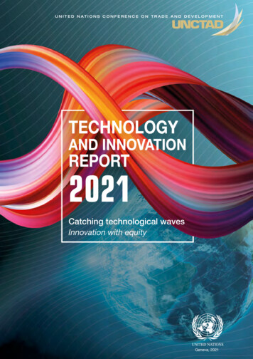 Technology And Innovation Report 2021