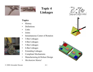 Topic 4 Linkages