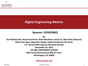 Digital Engineering Metrics - SERC