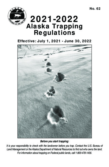 2021-2022 Alaska Trapping Regulations