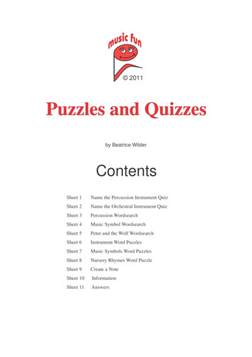 Puzzles And Quizzes - Music Fun