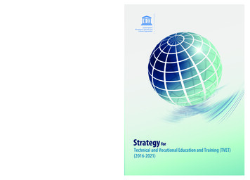 Strategy For Technical And Vocational Education And .