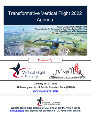 Transformative Vertical Flight 2022 Agenda
