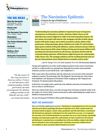 THE BIG IDEAS The Narcissism Epidemic - Sakkyndig