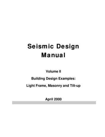 Seismic Design Seismic Design ManualManual