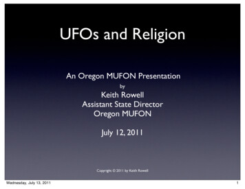 UFOs And Religion - Oregon MUFON