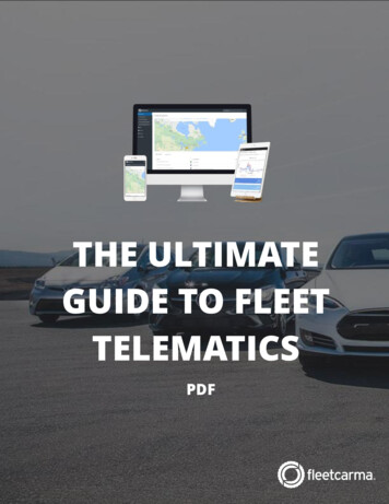 The Ultimate Guide To Fleet Telematics PDF