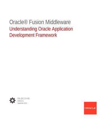 Understanding Oracle Application Development Framework
