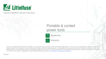 Portable & Corded Power Tools - Littelfuse