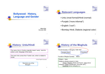 History: Urdu/Hindi History Of The Moghuls Relevant .