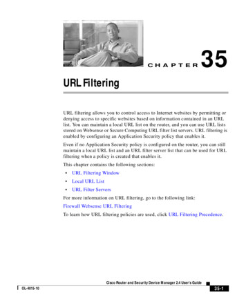 URL Filtering - Cisco
