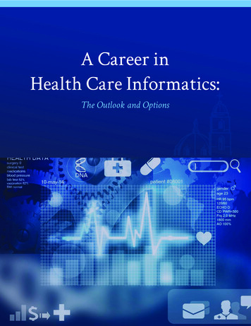 A Career In Health Care Informatics