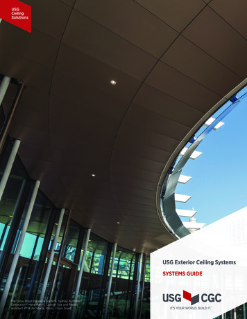 USG Exterior Ceiling Systems SYSTEMS GUIDE