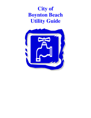 City Of Boynton Utility Guide - Boynton Beach, Florida