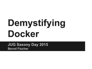 Demystifying Docker - Jugsaxony.day