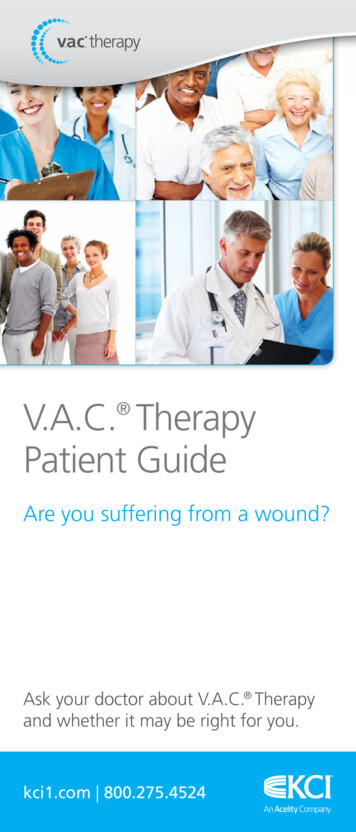 V.A.C. Therapy Patient Guide