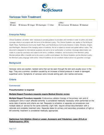 Varicose Vein Treatment - PacificSource