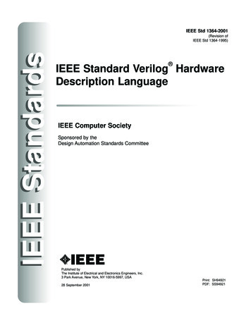 IEEE Std 1364-1995) EEE Standards IEEE Standards Design .