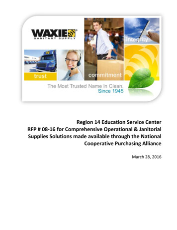 Region 14 Education Service Center RFP # 08-16 For Comprehensive .