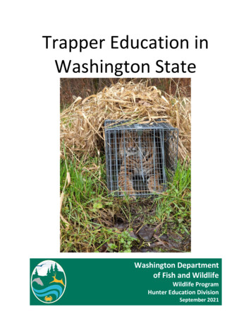 Trapper Education In Washington State