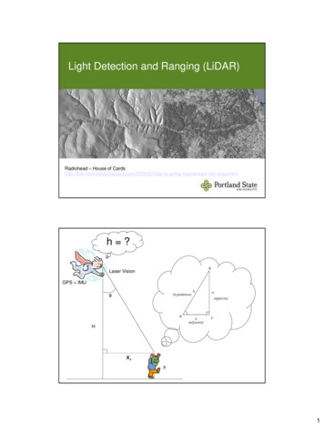Light Detection And Ranging (LiDAR)