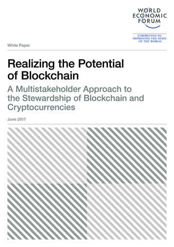 Realizing The Potential Of Blockchain - World Economic Forum