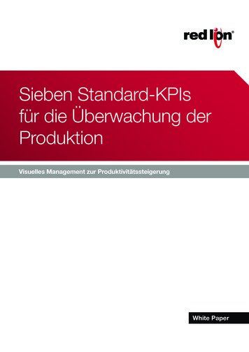 Sieben Standard-KPIs Für Die Überwachung Der Produktion - Red Lion
