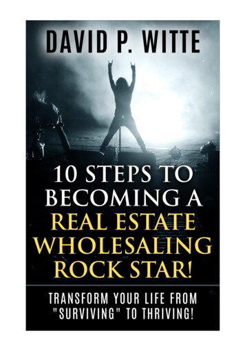 10 STEPS TO REAL ESTATE WHOLESALING - David P. 