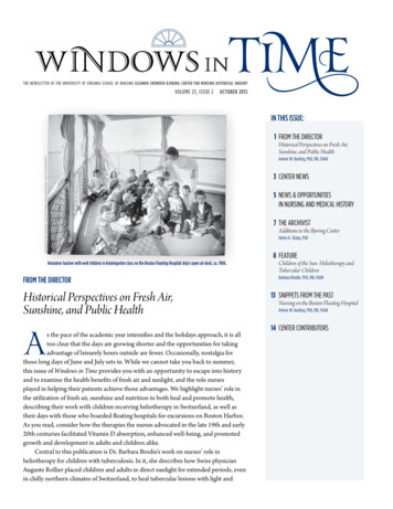 Windows In Time - School Of Nursing University Of Virginia