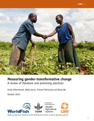 Measuring Gender-transformative Change