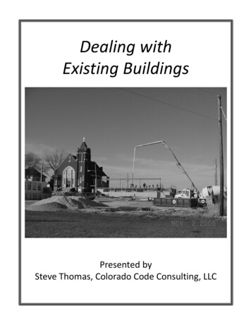 Dealing With Existing Buildings - Iccsafe 