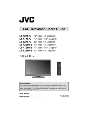 LCD Television Users Guide - JVC