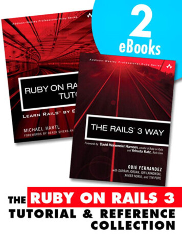 The Ruby On Rails 3 Tutorial And Reference Collection