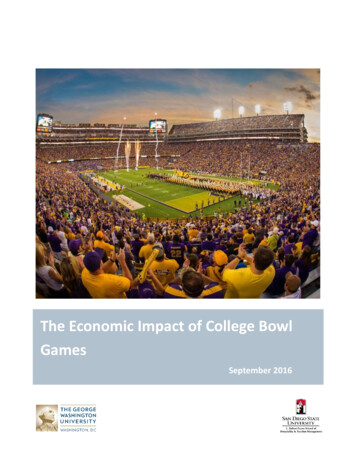 The Economic Impact Of College Bowl Games - San Diego State University