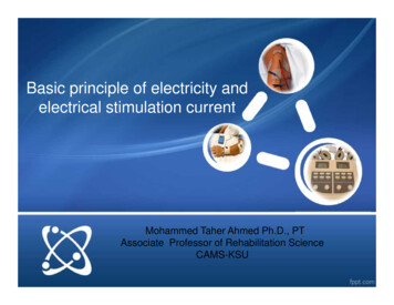 Basic Principle Of Electricity And Electrical Stimulation .