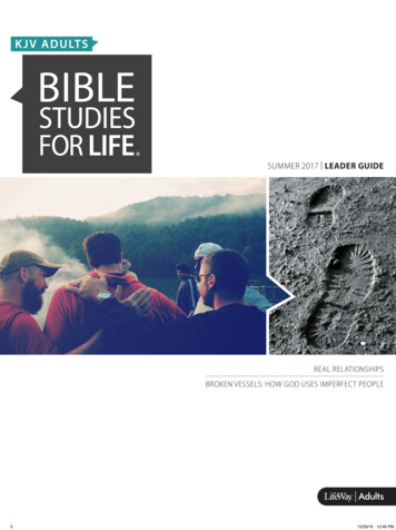 BIBLE STUDIES FOR LIFE KJV ADULTS SUMMER LEADER
