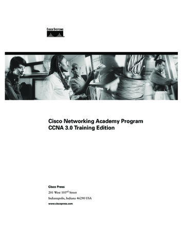 Cisco Networking Academy Program CCNA 3.0 Training Edition