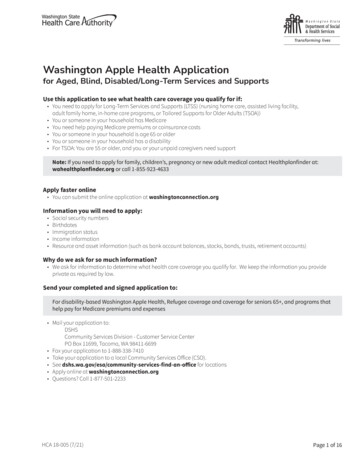 Washington Apple Health Application