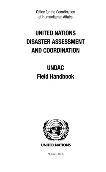 Office For The Coordination Of Humanitarian Affairs - OCHA