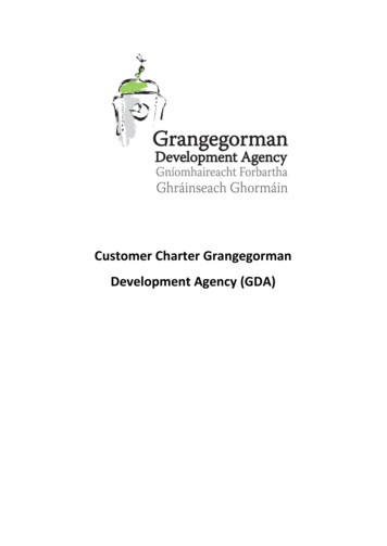 Customer Charter Grangegorman Development Agency (GDA) - Ggda.ie