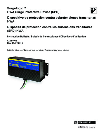 Surgelogic HWA Surge Protective Device (SPD) Dispositivo .