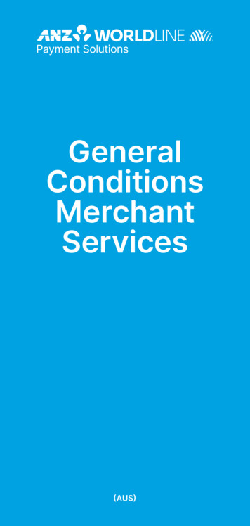 General Conditions Merchant Services